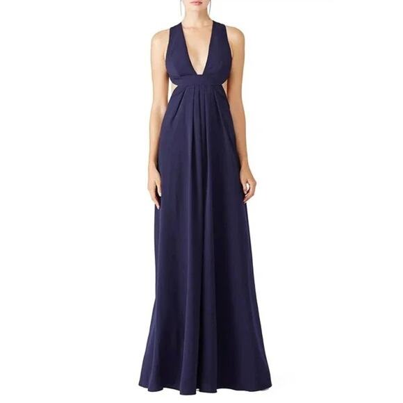 Jill Jill Stuart Violet Cross Back Gown Dress 8 - Picture 1 of 11